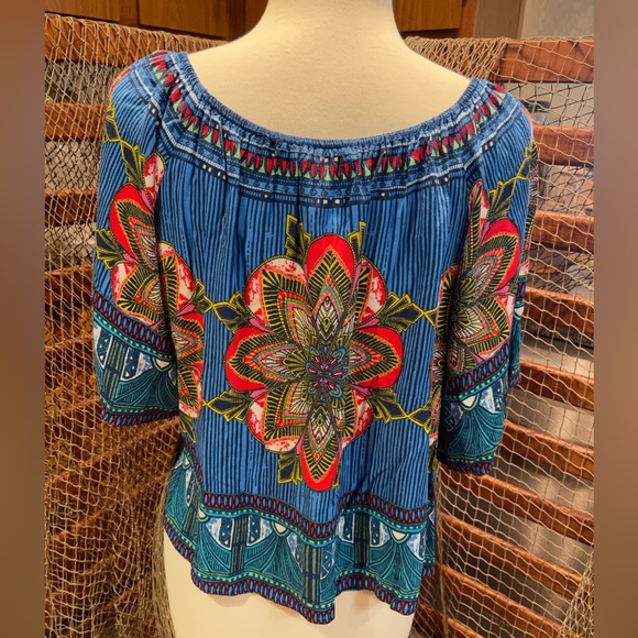 Womens Free Market by Flying Tomato Size Medium M Anthropologie Floral Crop Top - Picture 2 of 7